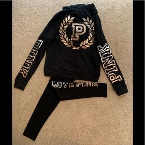 Victoria Secret Zip-up and Legging Set